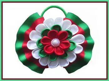 

10 BLESSING Happy Girl Hair Accessories 5" Ball Butterfly Hair Bow Elastic