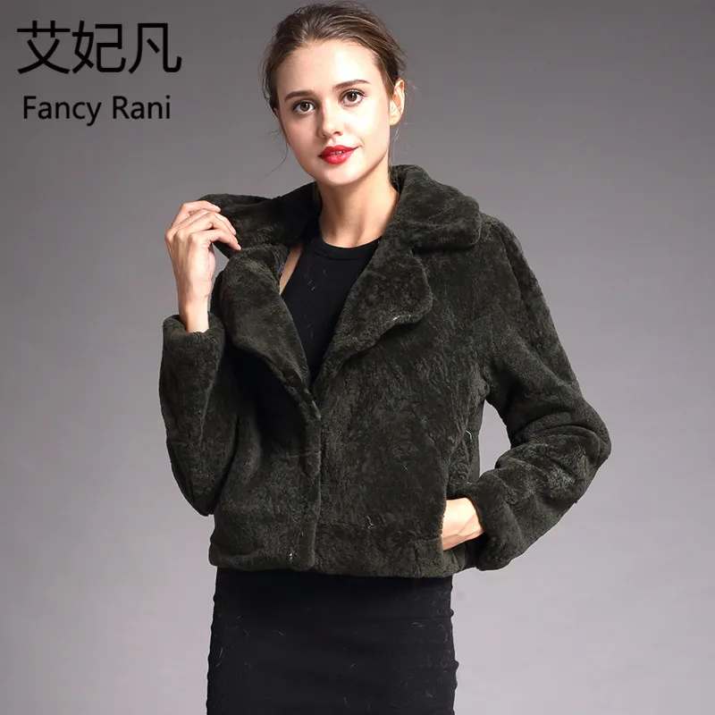 New Fashion Genuine Sheep Fur Sheepskin Coats for Women Winter Wool