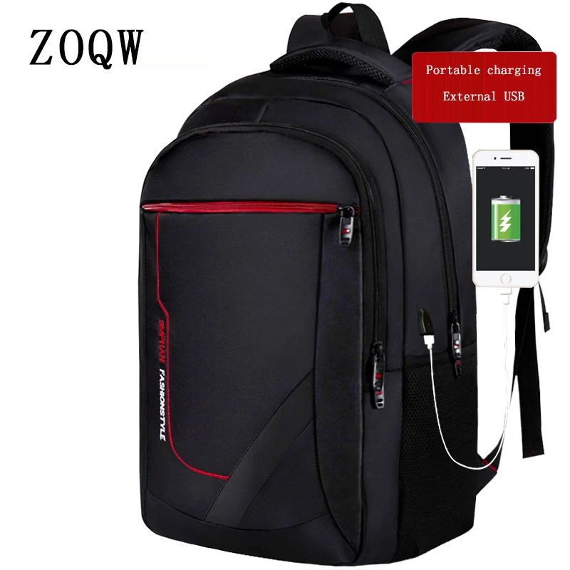Рюкзак ZOQW Z005 для ноутбука с USB зарядкой и защитой от кражи водонепроницаемый