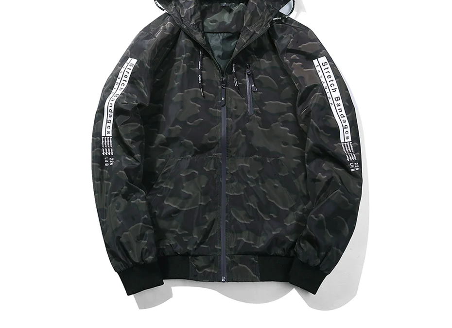 9 Jacket Mens Hip Hop Slim Fit Flowers Male Bomber Jacket 2018 Fashion Spring Autumn Men's Hooded Coat