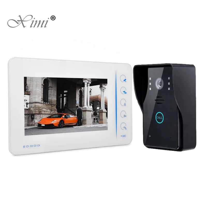 Top Security Village 7 Inch Color Video Door Phone Door Bell Intercom System With 4 Channel Camera Input Touch Video Doorphone Top Security Village 7 Inch Color Video Door Phone Door Bell Intercom System With 4 Channel Camera Input Touch Video Doorphone