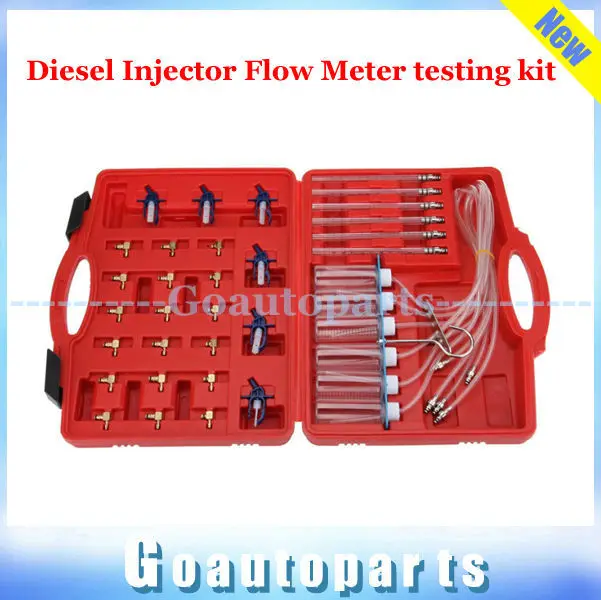 Diesel Injector Flow Meter Common Rail With Adaptors Fuel Line Test