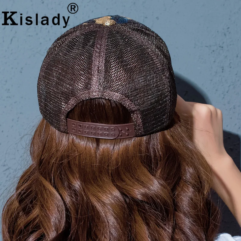 Kislady модная весенне летняя бейсбольная кепка с блестками и Кленовым листом для