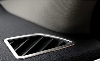 

For BMW X6 E71 2008-2014 Interior Dashboard Upper Air Vent Cover Trim Decoration Steel 2pcs Car Styling Accessories