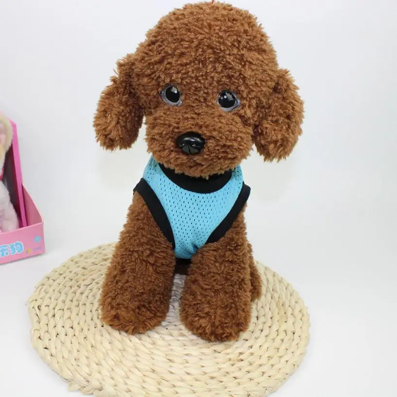 

Transer T Shirt Cute Pet Dog Clothes Apparel Vest Costumes Summer Dress For Dog Harness Vest Mesh Fashion Pet Clothes 25.DEC.20