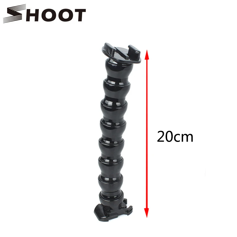 8 Joint Adjustable Gooseneck Neck Holder Flex Clamp Mount For Gopro