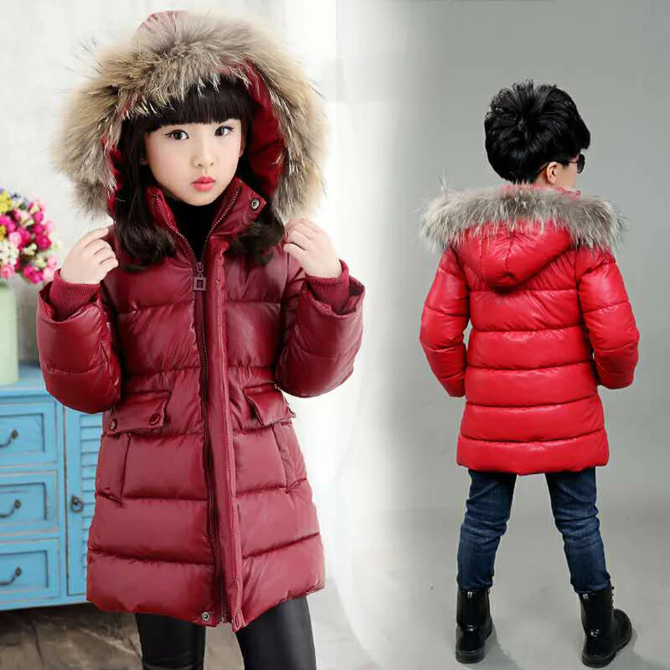 

High Quality For Mid Big Children 4-12 Yrs Boys Girls Warm 4 Colors Outwear Coats Kids Winter Coat Baby Girl Boy Winter Parkas