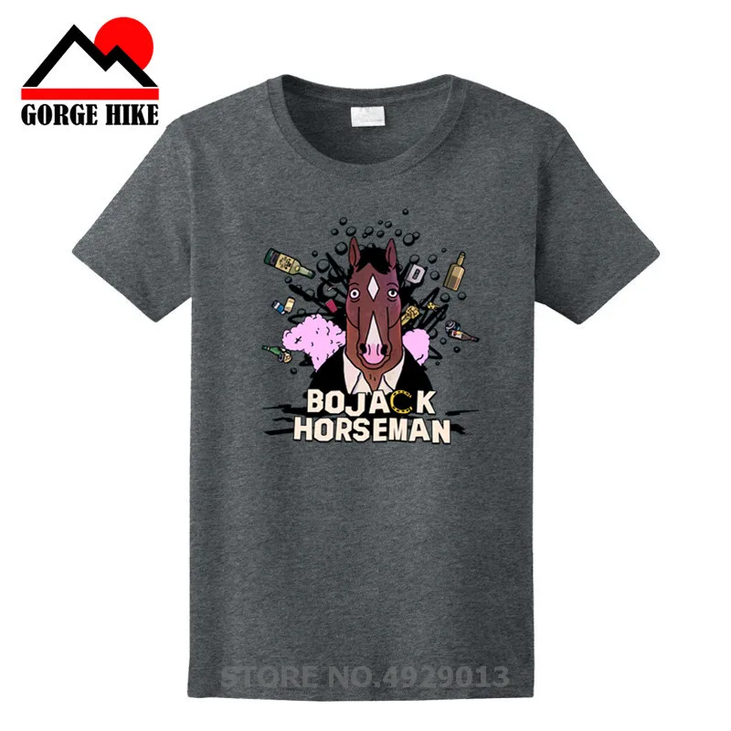 

Best American Animation Screenplay Role Men Summer T-Shirt Bojack Horseman Famous In The 90S Adult T-Shirt Summer Short Sleeves