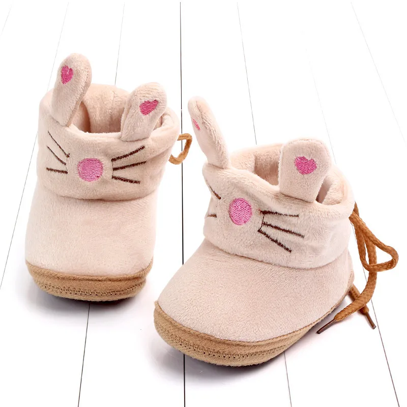 Indoor First Walkers Baby Shoes Cotton Anti-slip Booties Winter Wammer Baby Girl Boy Shoes Newborn Slippers Footwear Booties (30)