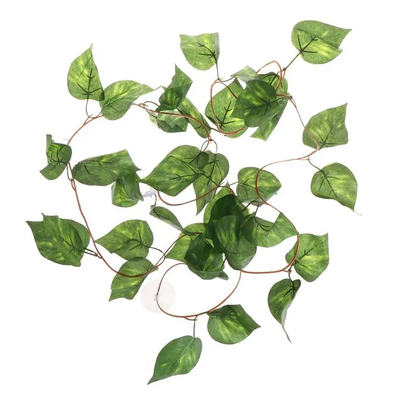 Artificial Scindapsus Aureus Vine 1Pcs Reptiles Living Environment Decor 2m Artificial Scindapsus Aureus Vine 1Pcs Reptiles Living Environment Decor 2m