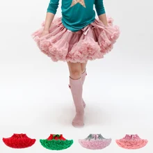 21 цвета детские девушки юбки Пушистый Шифон Pettiskirts Девочки Принцесса dance party Тюль туту юбки оптом 12 М-8 Т