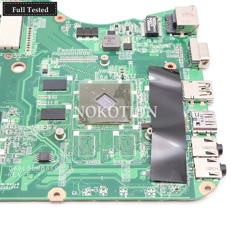 NOKOTION dabmb8e0 A000080140 для toshiba satellite L750 L755 Материнская плата ноутбука HM65 DDR3 Nvidia graphics