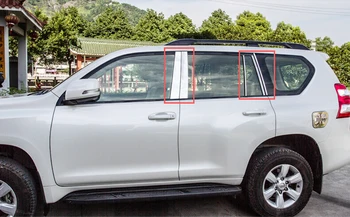 

Car Styling!Set Window Middle Pillar Trim B Pillar+C Pillar For Toyota Prado FJ150 2010 2011 2012 2013