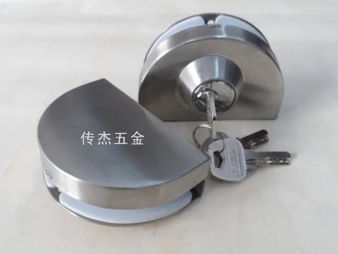 

freeshipping Glass central tempered door lock double lock