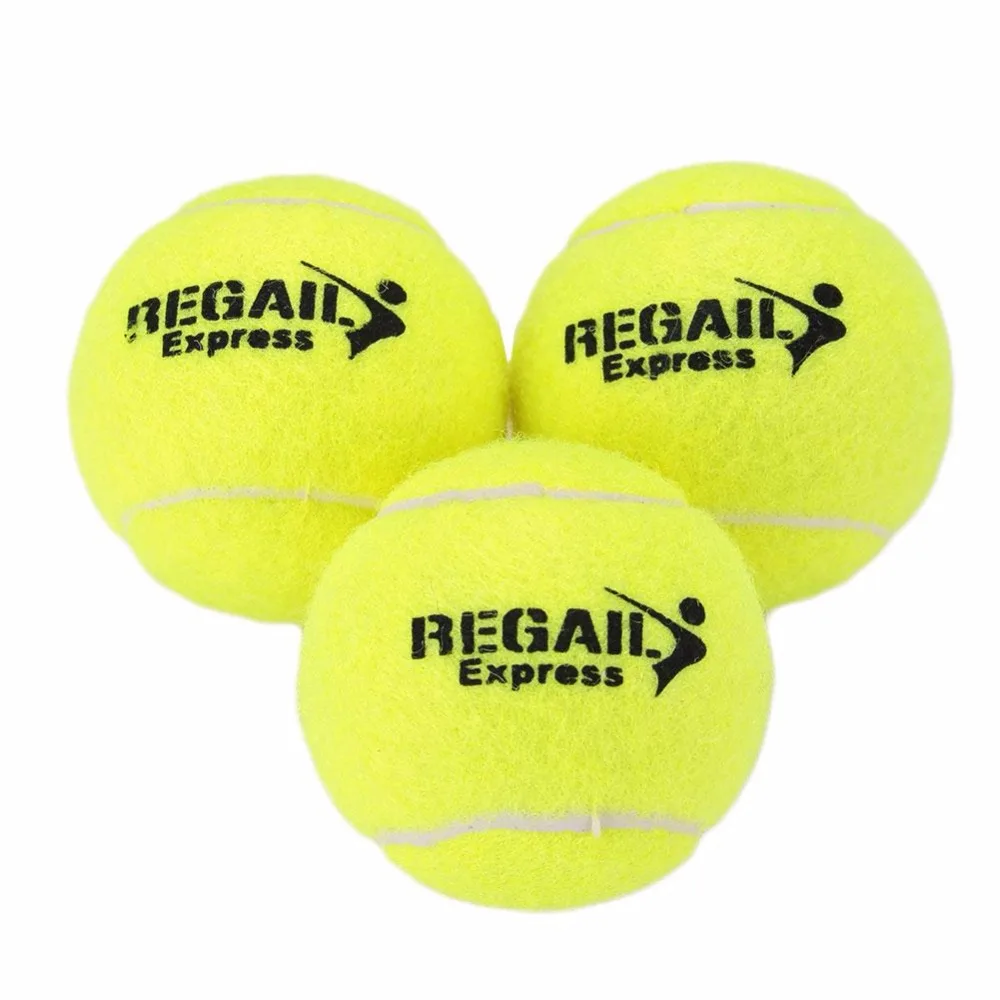 1 piece REGAIL Training Tennis Ball Durable Elasticity Round Training