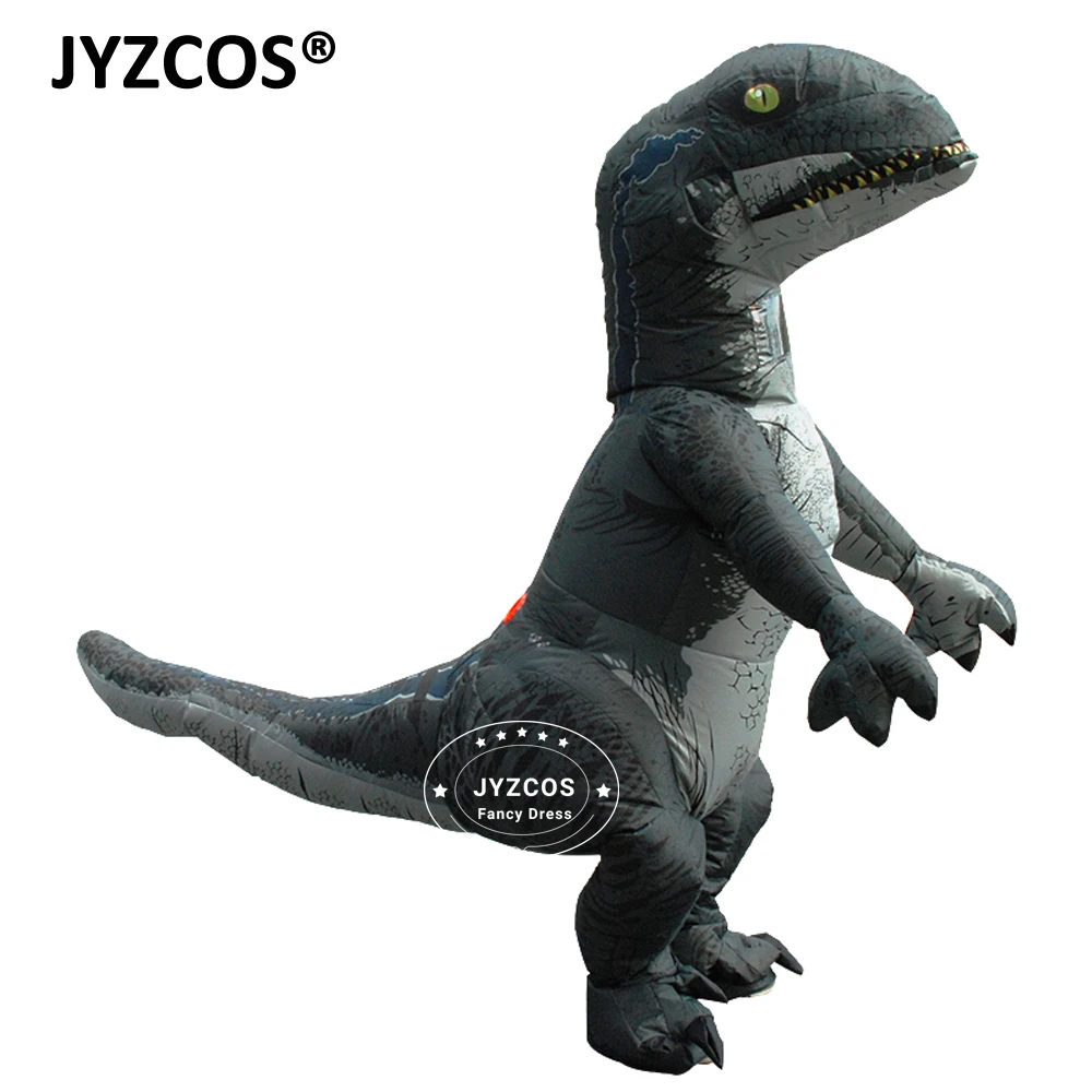 JYZCOS יורה העולם Velociraptor כחול מתנפח דינוזאור תלבושות למבוגרים דינוזאור  פנטזיה תחפושת ליל כל הקדושים תחפושת|תחפושות מסדרות טלוויזיה וסרטים| -  AliExpress