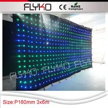 Сексуальное, с широким воротом 6 m 3m P18cm высокое модный дизайн RGB программируемый Светодиодная лампа для видеосъемки