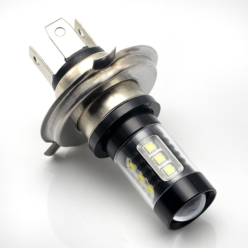 

2x 50W H4 LED Bulb 16 SMD Car Headlight DC 12V~24V 360 Degree 760lm White Auto Fog Light 6000K DRL Fog Lamp Light Sourcing