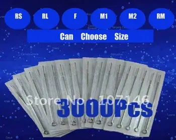 

Lot Of 3000 Tattoo Needles Sterilized Tattoo Gun Needle Assorted RL/RS/F/RM/M1/M2 Tattoo Kits Supply Best Quality