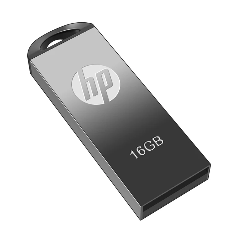 Original HP Utility Pen Drive 8gb 16gb 32gb 64gb usb 2.0 V220W Sleek Metal Disk on key DJ Custom Memory Stick Wholesale Pendrive (7)