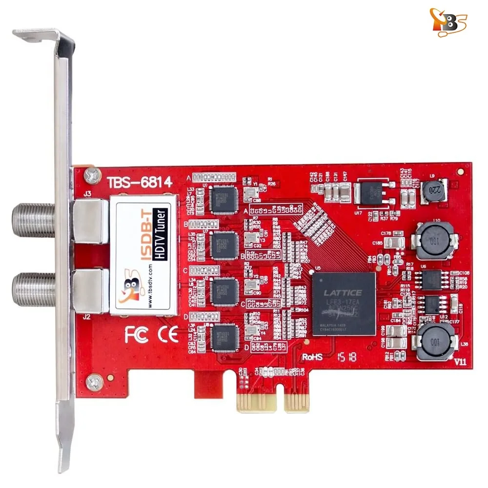 

ISDB-T Quad Tuner PCIe Card TBS6814 Perfect for Brazil SBTVD and Japan ISDB-T TV Programs