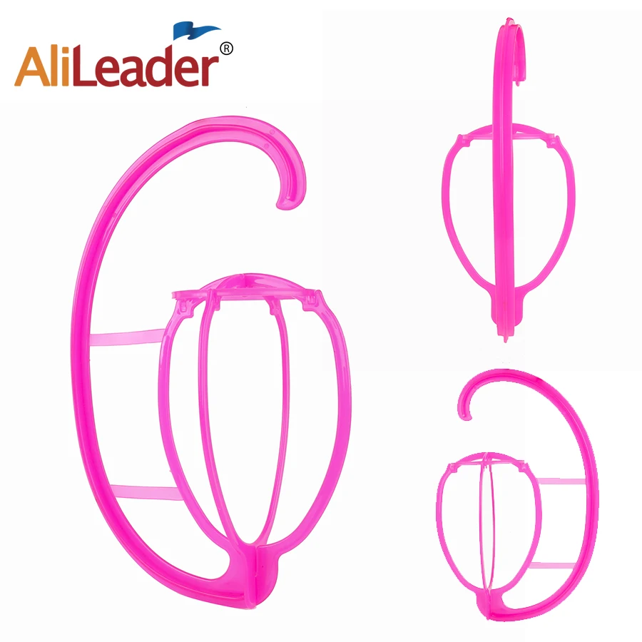 

Alileader Plastic Wig Head Fashion Hanging Wig Stand Plastic Diy Hats Hanger Detachable Display For Long And Short Wigs Cap