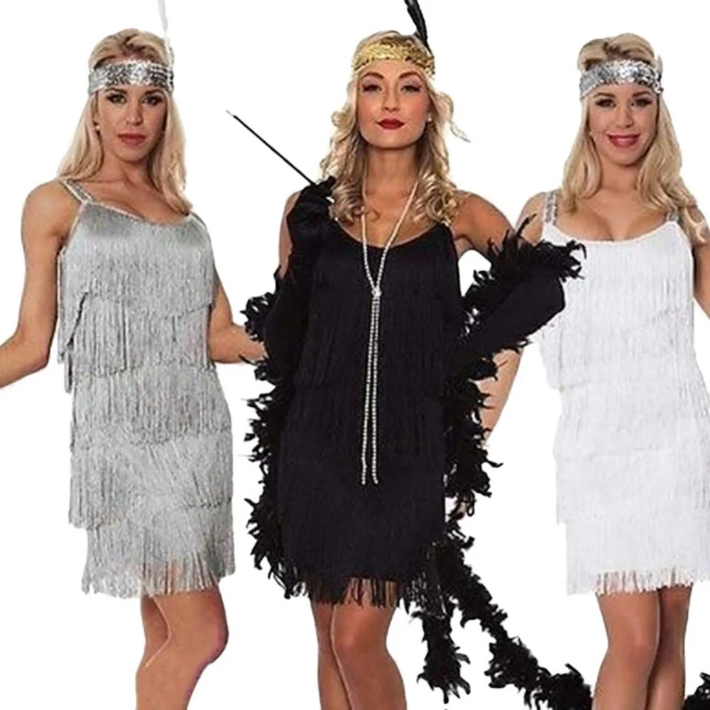 Voor type Oppervlakkig Gevlekt Febelle Deluxe Dames 1920 Roaring 20 S Flapper Kostuum Sequin Ganster Fancy  Fashion Aankleden Vrouwen Vintage Kleding|Jurken| - AliExpress