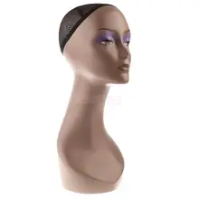 Свободно стоящий стабильный Женский Пластиковый Манекен Модель Манекен-голова парики волосы очки ожерелье скальф гарнитура дисплей