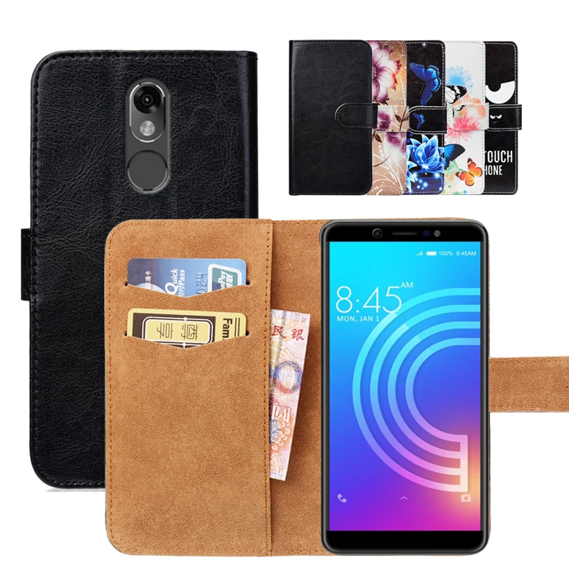 Чехол для Itel A44 С Рисунком бабочки из мультфильма чехол кошелек искусственной