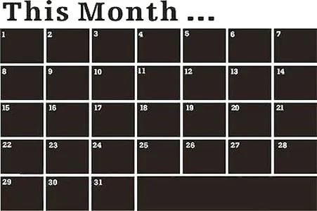 individuality creative wall sticker monthly plan calendar memo