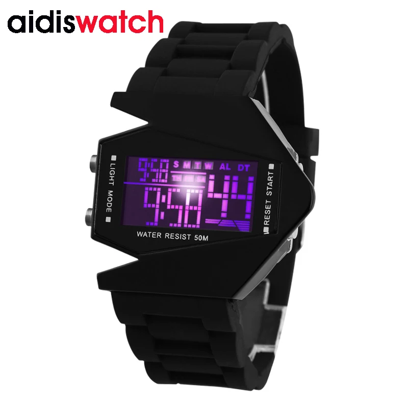 

addies watches mens digital sports mens watch top fashion waterproof wristwatch luxury brand gentlemen color light montre hom
