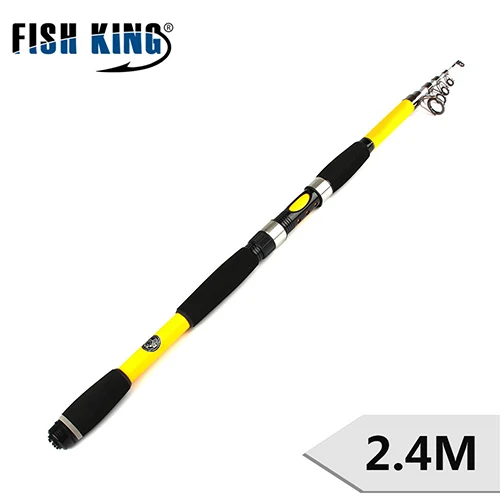 Стандартная удочка для ловли карпа Fish King, 1,5-3 м, с. Ш., 15-150 г, длина 45-68 см, 5 секций, фактический вес, 130-240 г, спиннинговое удилище, рыболовные снасти - Цвет: Бургундия