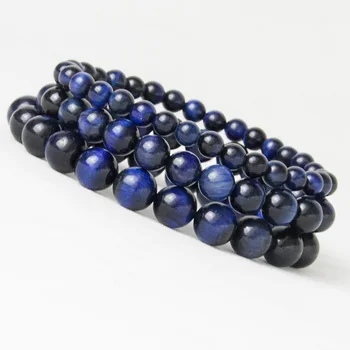Bracelets perle Oeil de Tigre Bleu