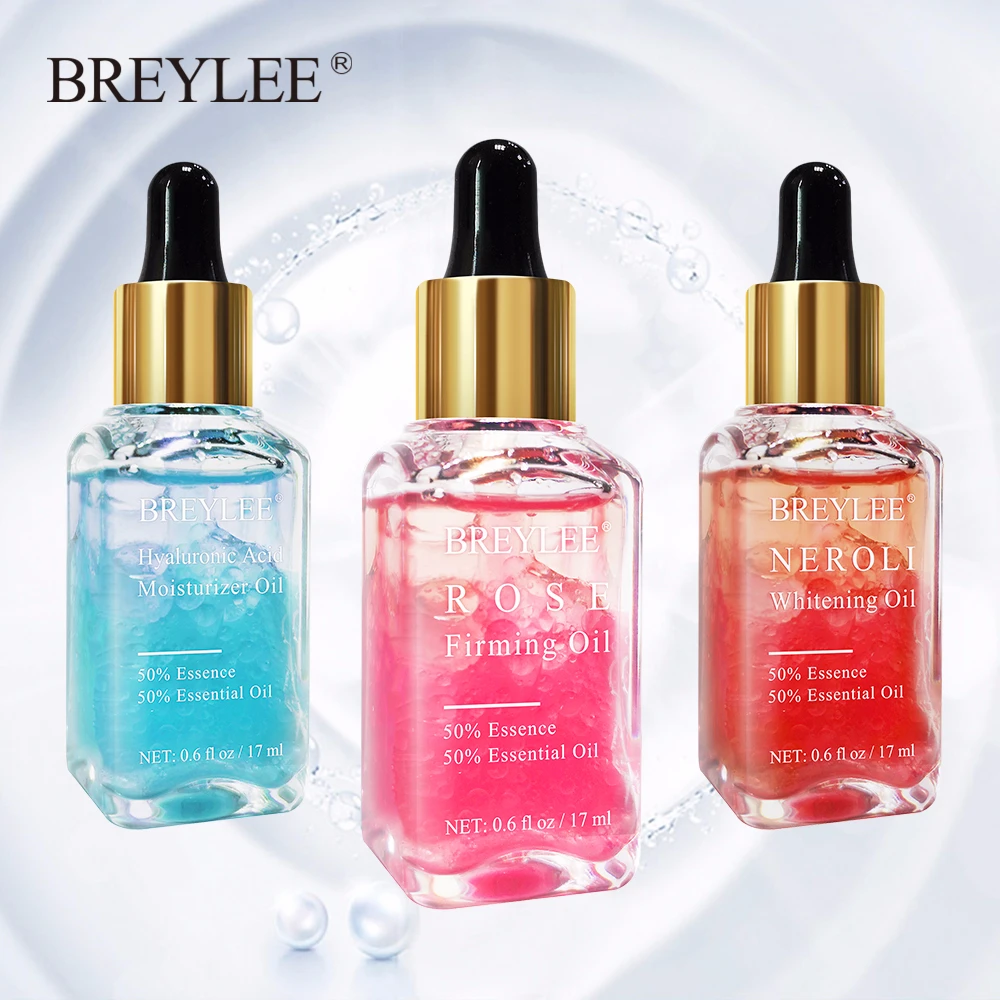 

BREYLEE Facial Serum Oils Hyaluronic Acid Moisturizing Neroli Whitening And Rose Firming Essence Anti-Aging Face Care 1PCS *17ml