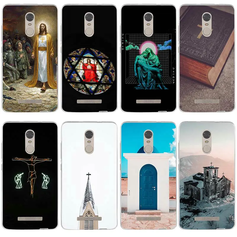 Soft Phone Cases TPU Silicon for Xiaomi Redmi Mi Note 2 3 3S 4X 4A 6 5 5S 5A 8 A1 Pro Plus Bible Jesus Christ Christian Cross | Мобильные