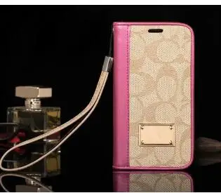 

Luxury Brand Flip Leather Wallet Phone Case with Lanyard for iphone XR 6 6S 7 8 Plus X XS Max for samsung S9 S8 plus Note 9 8
