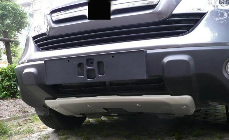 2 piezas de aleación de aluminio de la delantera y trasera Protector de la placa de deslizamiento de adornos para Honda CRV C RV 2007 de 2008 2009