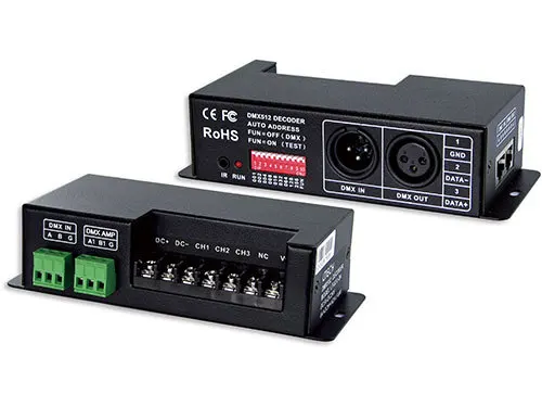 ФОТО LT-830-8A;DMX-PWM constant voltage decoder;DC5-24V input;8A*3CH output