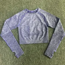 Vital Energy бесшовные топы для йоги с длинным рукавом и отверстиями для большого пальца, топы для тренировок для женщин, топы для фитнеса, тренажерного зала, топы для занятий спортом, футболка для спортзала