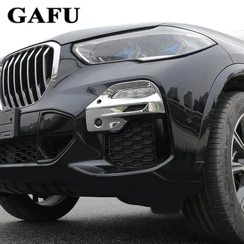 

Car styling Front Fog Lamp Frame Modified Head Fog Light Decoration Cover For BMW X5 G05 SPORT 2019 Accessories Abs Chrome 2pcs