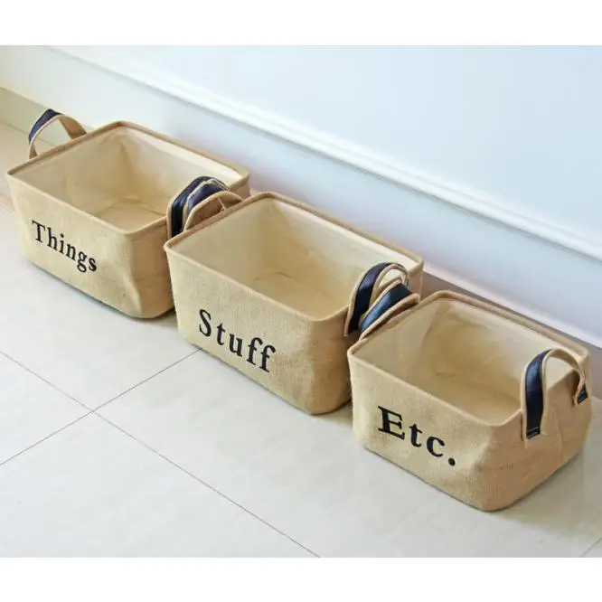 jute toy storage