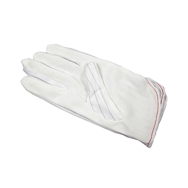 Anti-static Anti-skid White Gloves ESD BGA Repairing Soldering Working Antiskid New Polyester Glove