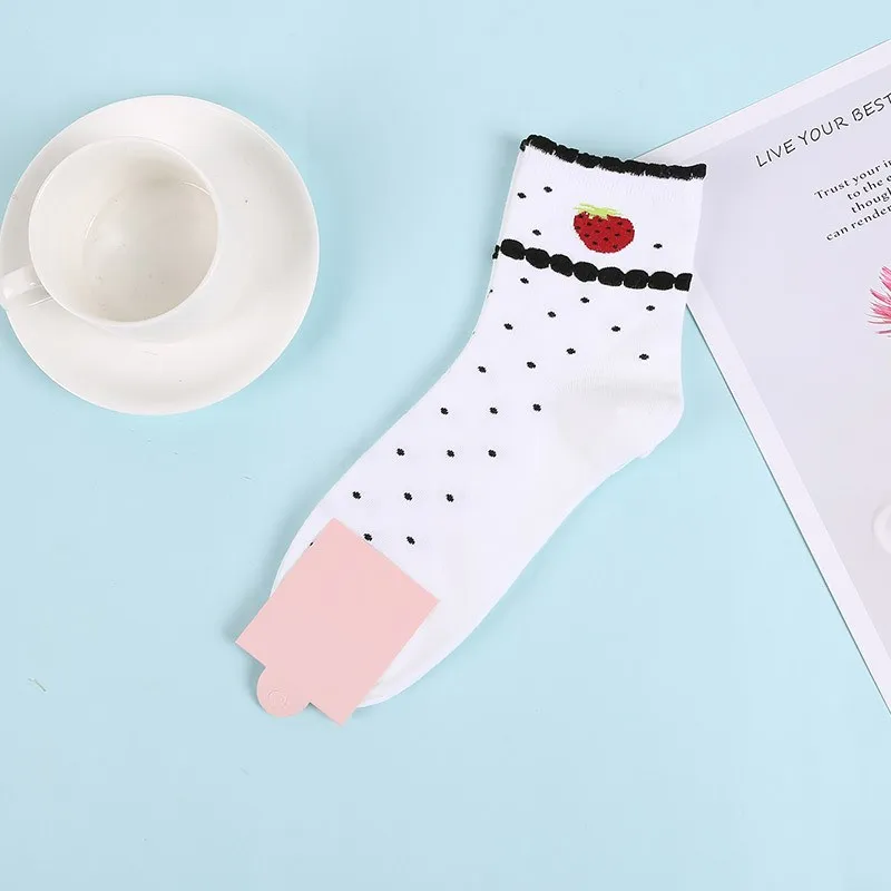 Женские короткие носки в стиле Харадзюку, модные милые носки с цветочным принтом розы, мягкие хлопковые хипстерские вечерние носки, подарки, женские носки