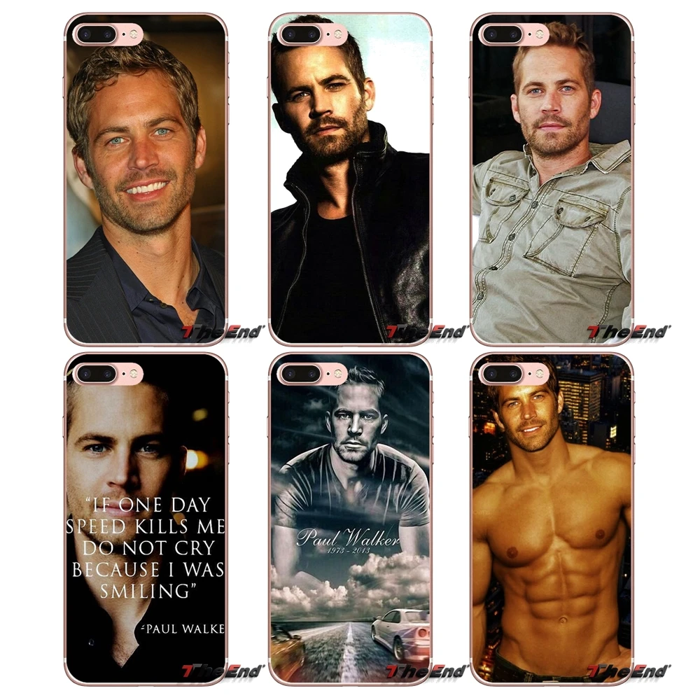 

For iPhone X 4 4S 5 5S 5C SE 6 6S 7 8 Plus Samsung Galaxy J1 J3 J5 J7 A3 A5 2016 2017 Paul Walker Fast and the Furious Soft Case