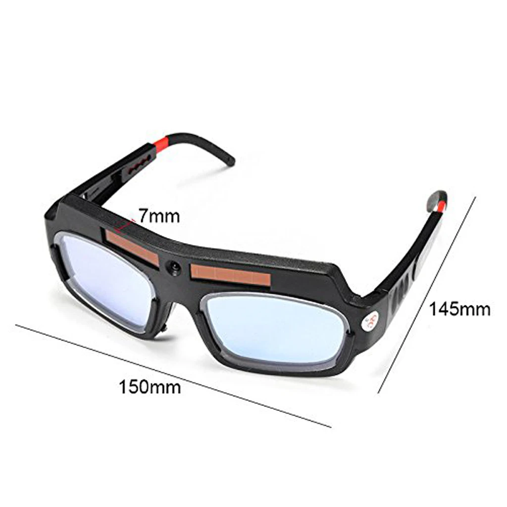 2x Solar Powered Auto Darkening Welding Mask Protective Goggles Safety Glasses Helmet Goggle Welding Glasses Lightproof 