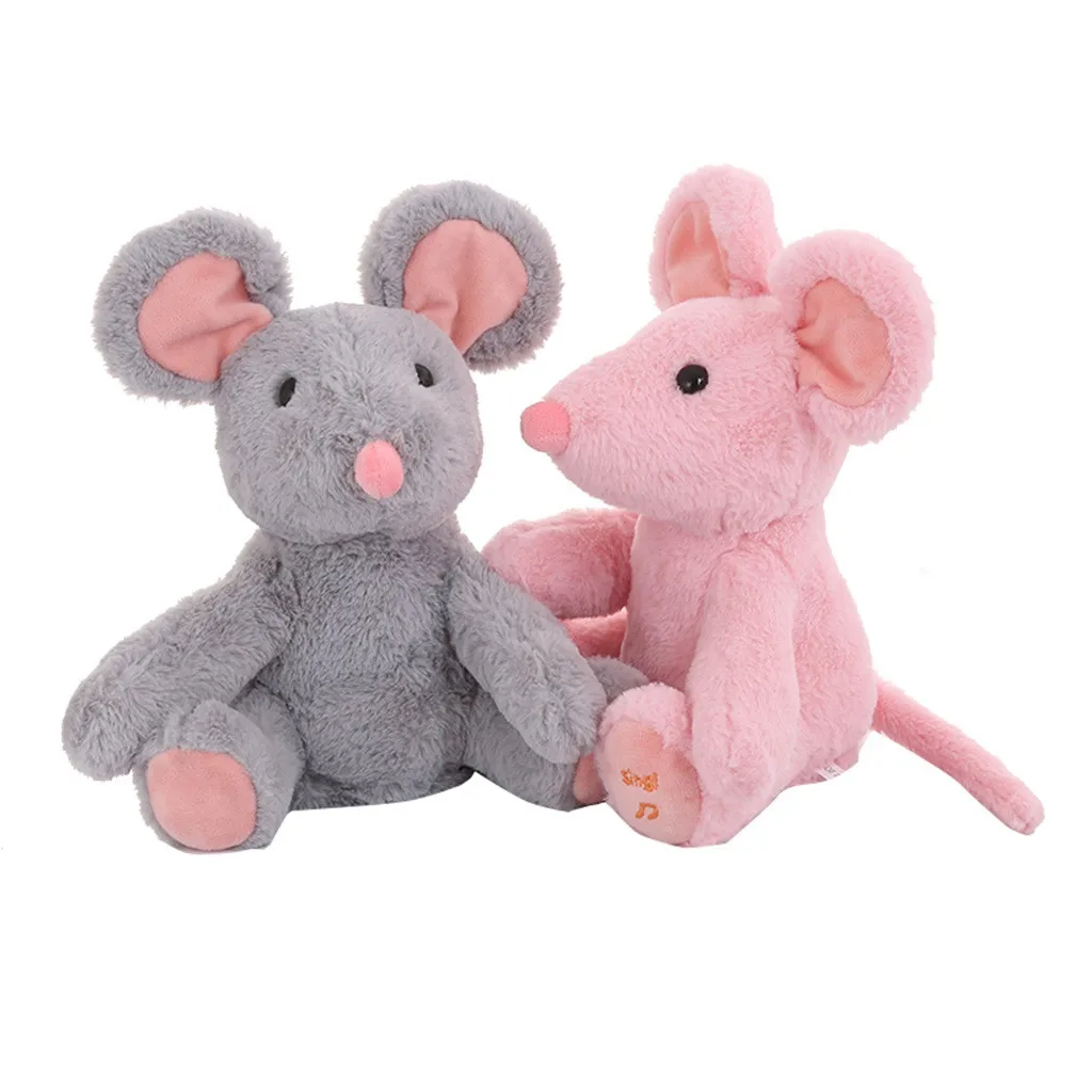 

New play songs Plush Toy The Mouse Baby Soft Plush Toy Singing Stuffed Animated Animal Kid Doll Gift Talking puppy#g4