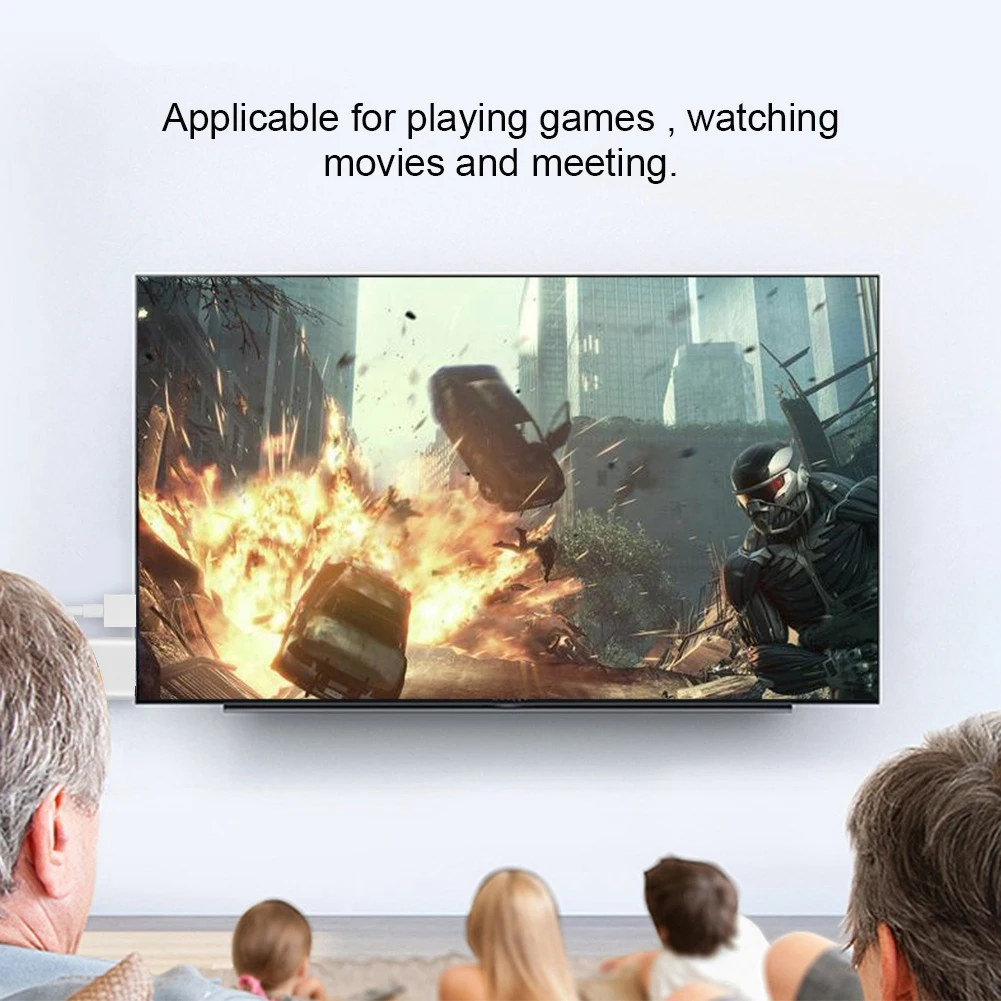 2 м ПВХ 3in HDMI видеокабель HD 1920*1080 30 p для устройства с интерфейсом type-c, таким как для Iphone