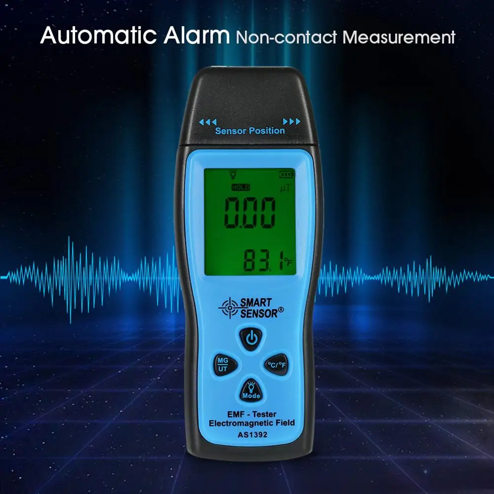 

New 1pc Handheld Digital LCD EMF Meter Electromagnetic Radiation Tester Electric Field Magnetic Field Dosimeter Detector