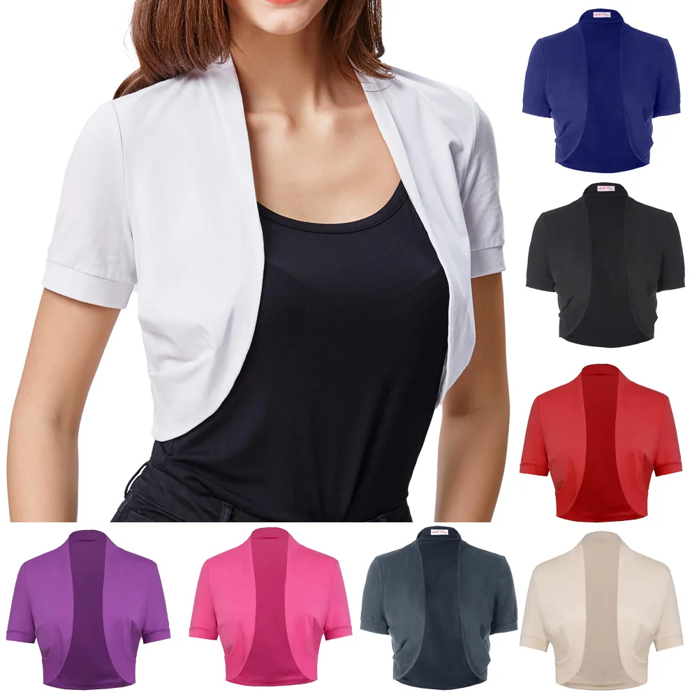 Belle Poque, женский жакет,, короткий рукав, черный БОЛЕРО, болеро, Casaco Feminino, тонкий, для женщин, открытый шов, женские пальто, верхняя одежда