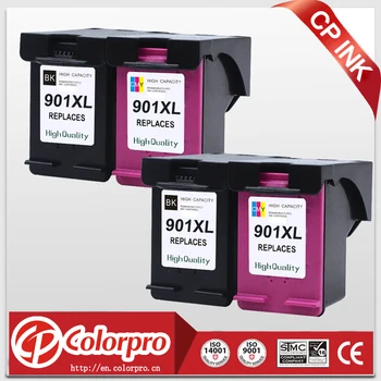 

CP 901 Replacement for HP901XL 901 Ink Cartridge for HP Officejet J4500 J4524 J4530 J4540 J4545 J4550 J4580 J4624 G510 (2BK/2C)